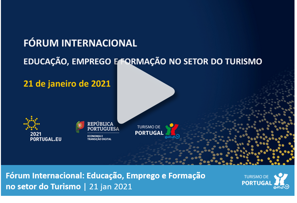 Imagem para vídeo do Fórum Internacional: Educação, Emprego e Formação no setor do Turismo