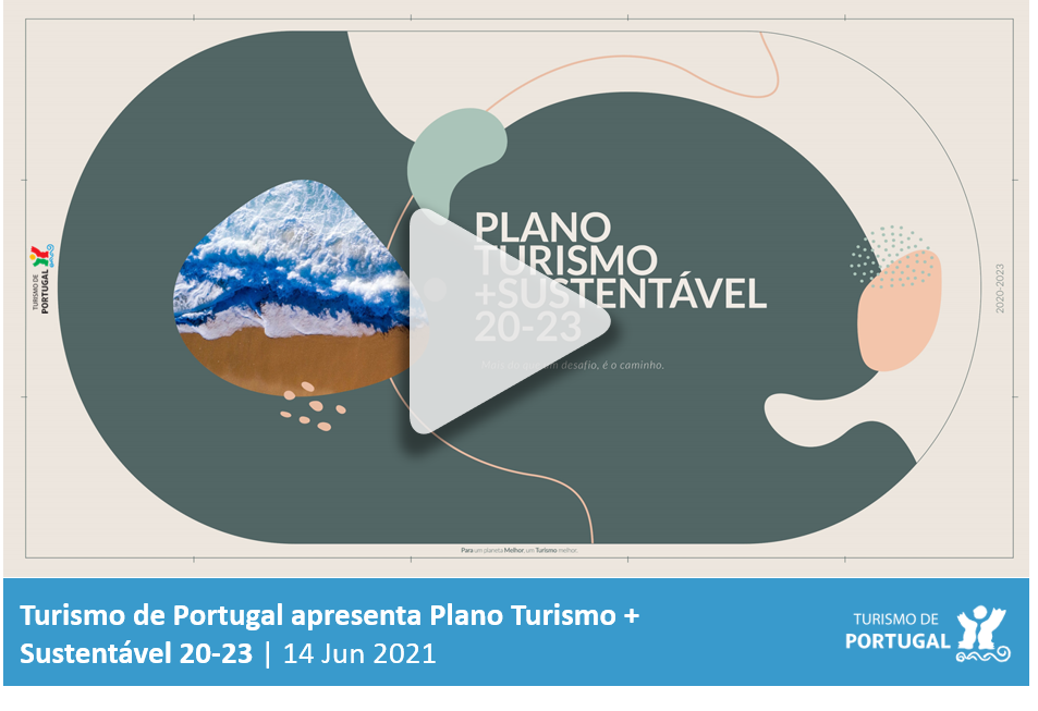 Imagem para vídeo da Apresentação do Plano Turismo + Sustentável 20-23
