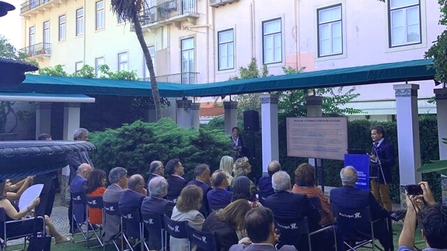 Presidente do Turismo de Portugal, Luís Araújo, apresenta um ano do plano de retoma do turismo, no jardim do Ministério da Economia e do Mar